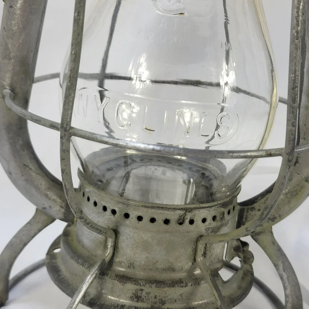 Dietz Vesta Railroad Lantern New York Central Vintage Kerosene Clear Globe USA
